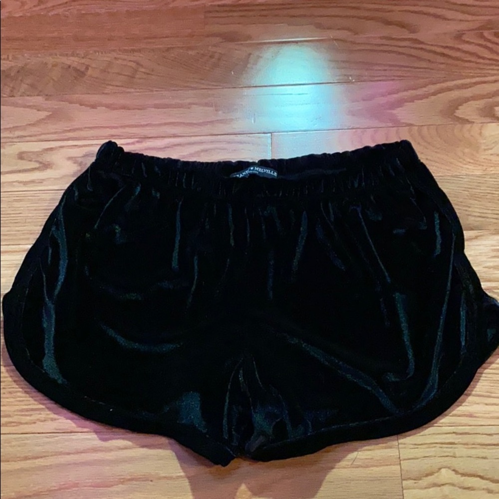 Black velvet brandy melville shorts